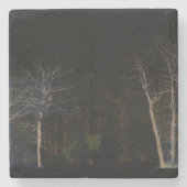 Dunkle Seite 4 Küste Steinuntersetzer (Vorderseite)