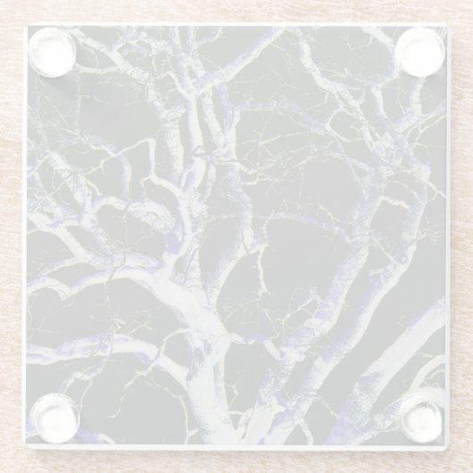 Dunkle Seite 5 Küste Glasuntersetzer (Rückseite)