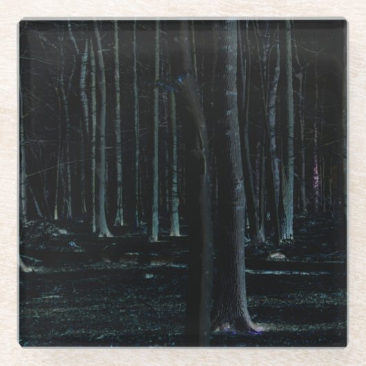 Dunkle Seite 6 Küste Glasuntersetzer (Vorderseite)