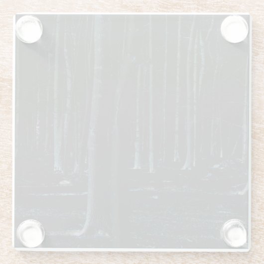 Dunkle Seite 6 Küste Glasuntersetzer (Rückseite)