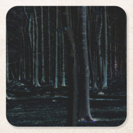 Dunkle Seite 6 Küste Rechteckiger Pappuntersetzer