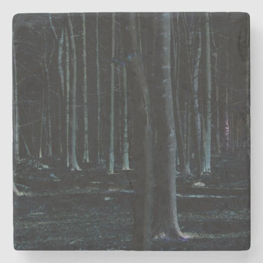 Dunkle Seite 6 Küste Steinuntersetzer (Vorderseite)