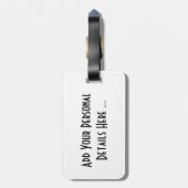 Dunkle Seite 7 cd ltcnm Gepäckanhänger (Rückseite vertikal)