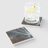 Dunkle Seite 7 Küste Steinuntersetzer (Seitenansicht)