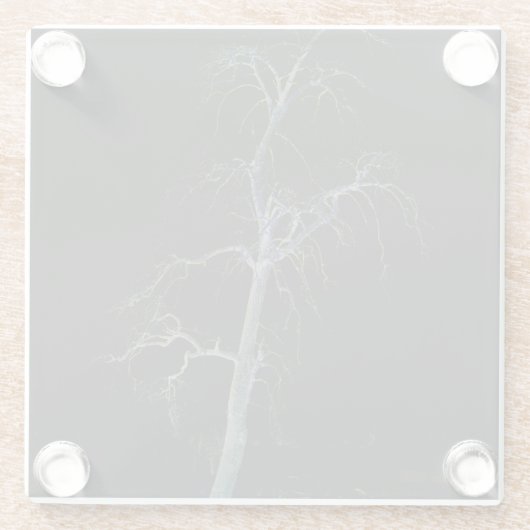 Dunkle Seite 8 Küste Glasuntersetzer (Rückseite)