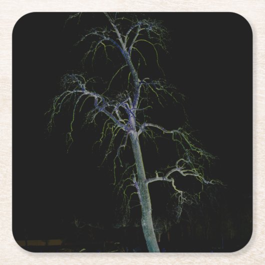 Dunkle Seite 8 Küste Rechteckiger Pappuntersetzer (Vorderseite)