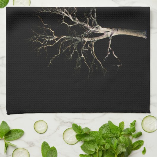 Dunkle Seite 9 ktcna Geschirrtuch (Gefaltet)