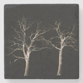 Dunkle Seite 9 Küste Steinuntersetzer (Vorderseite)