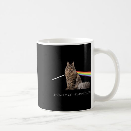 Dunkle Seite der Maine Coon Cat Lover Kaffeetasse (Rechts)