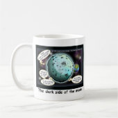 Dunkle Seite des Mondes Funny Cartoon Geschenke Kaffeetasse (Links)