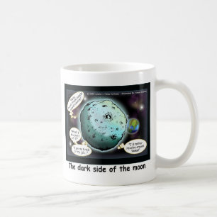 Dunkle Seite des Mondes Funny Cartoon Geschenke Kaffeetasse
