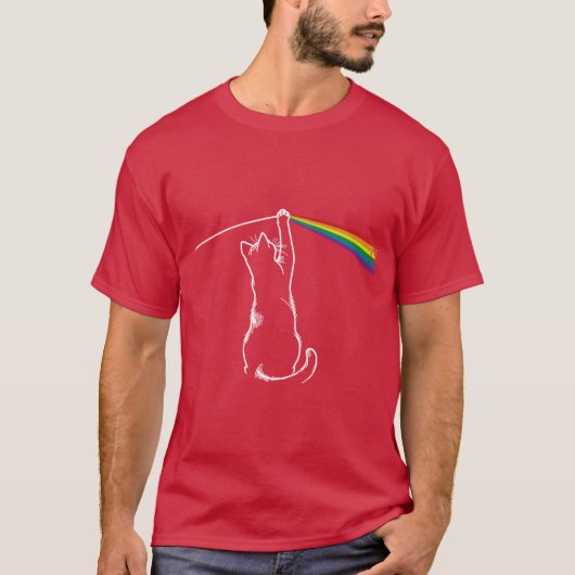 Dunkle Seite Katze Junge T-Shirt (Vorderseite)