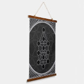 Dunkle Seite Qliphoth Okkultbaum des Wissens Wandteppich Mit Holzrahmen (Gewinkelt)