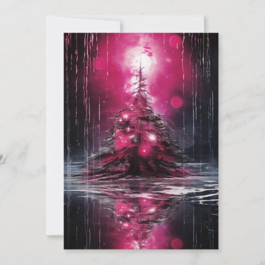 Dunkle seltsame, ungewöhnliche Weihnachtskarten Feiertagskarte (Vorderseite)