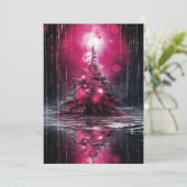 Dunkle seltsame, ungewöhnliche Weihnachtskarten Feiertagskarte (Stehend Vorderseite)