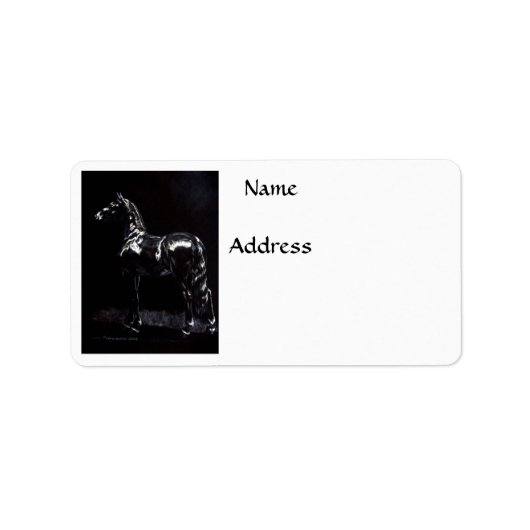 Dunkle Silber Adressaufkleber (Vorne)