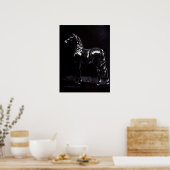 Dunkle Silber Poster (Küche)