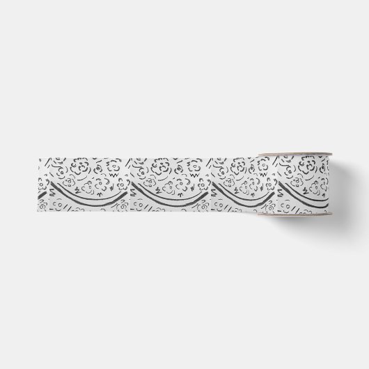 Dunkle Silber Ripsband (Vorderseite)