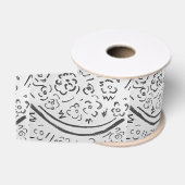 Dunkle Silber Ripsband (Spule)