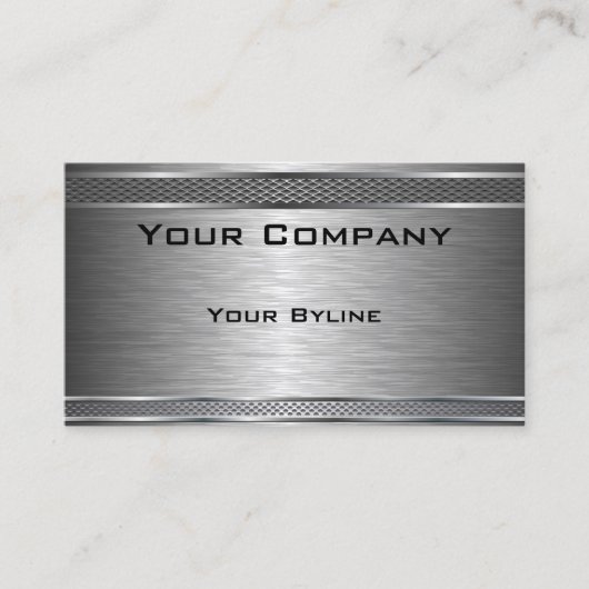 Dunkle Silber-Visitenkarte Visitenkarte (Vorderseite)