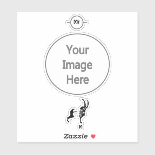 Dunkle Silhouette rost in Schwarz Aufkleber (Blatt)