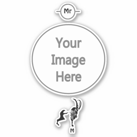 Dunkle Silhouette rost in Schwarz Aufkleber (Vorderseite)