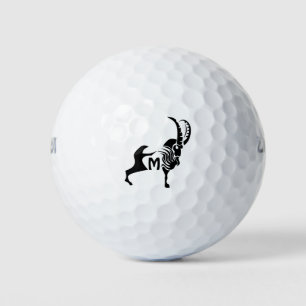 Dunkle Silhouette rost in Schwarz Golfball