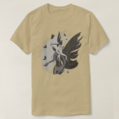 Dunkle Skeleton Fairy Fantasy T-Shirt (Design vorne)