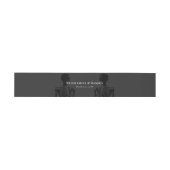 Dunkle Skelette-Goth-Hochzeit Einladungsbanderole (Flach)