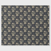 Dunkle Skulls Geschenkpapier (Flach)