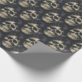 Dunkle Skulls Geschenkpapier (Ecke)