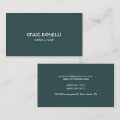 Dunkle Slate Gray Einzigartige Phantastische Visit Visitenkarte (Vorne/Hinten)