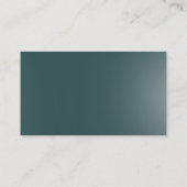 Dunkle Slate Gray Modern Creative Business Card Visitenkarte (Rückseite)