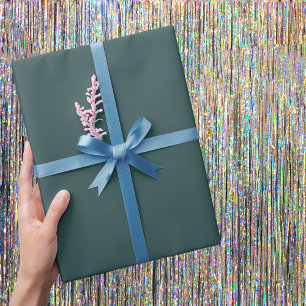 Dunkle Slate Gray Solid Color Geschenkpapier