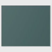Dunkle Slate Gray Solid Color Geschenkpapier (Flach)