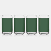 Dunkle Smaragdgrüne Solid-Farbe Dosenglas (Vorderseite)