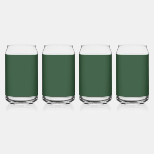 Dunkle Smaragdgrüne Solid-Farbe Dosenglas (Vorderseite)