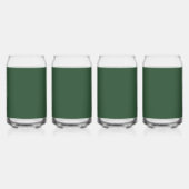 Dunkle Smaragdgrüne Solid-Farbe Dosenglas (Links)