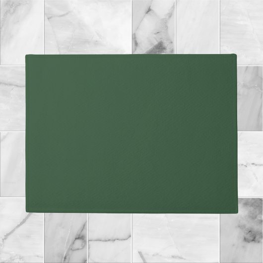 Dunkle Smaragdgrüne Solid-Farbe Fußmatte