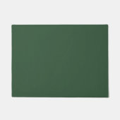 Dunkle Smaragdgrüne Solid-Farbe Fußmatte (Vorderseite)