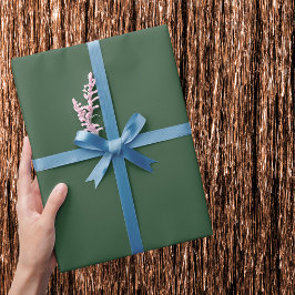 Dunkle Smaragdgrüne Solid-Farbe Geschenkpapier
