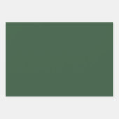 Dunkle Smaragdgrüne Solid-Farbe Geschenkpapier Set (Vorderseite)