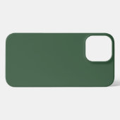 Dunkle Smaragdgrüne Solid-Farbe iPhone Hülle (Rückseite (Horizontal))