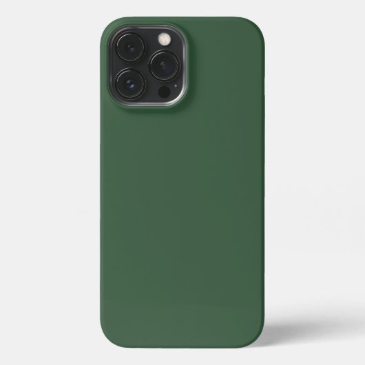 Dunkle Smaragdgrüne Solid-Farbe iPhone Hülle (Rückseite)