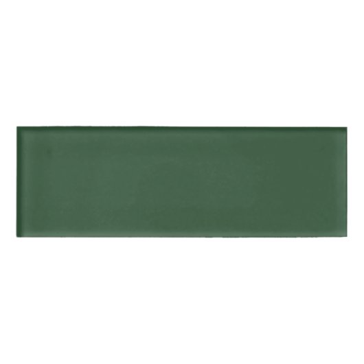 Dunkle Smaragdgrüne Solid-Farbe Namenschild (Vorderseite)