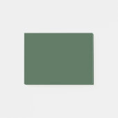 Dunkle Smaragdgrüne Solid-Farbe Post-it Klebezettel (Vorderseite)