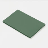 Dunkle Smaragdgrüne Solid-Farbe Post-it Klebezettel (angewinkelt)