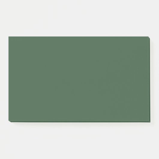 Dunkle Smaragdgrüne Solid-Farbe Post-it Klebezettel (Vorderseite)