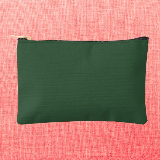 Dunkle Smaragdgrüne Solid-Farbe Zubehörtasche