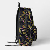 Dunkle Sommernachtskaktus Muster Bedruckter Rucksack (Links)